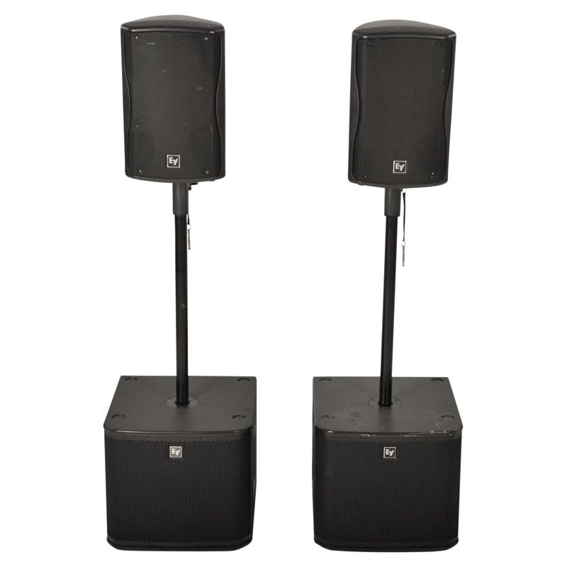 2 EV actieve luidsprekers ZXA1 & 2 subwoofers