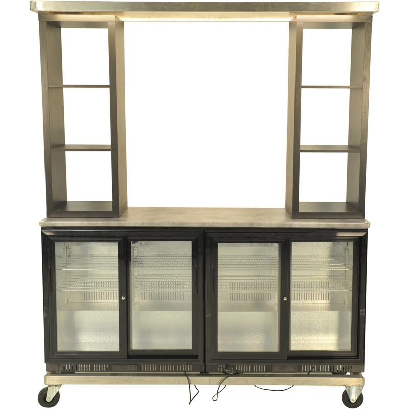 Bar huren |  Achterwand met koeling