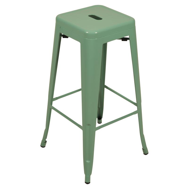 Barkrukken huren | Industriele barkruk turquoise