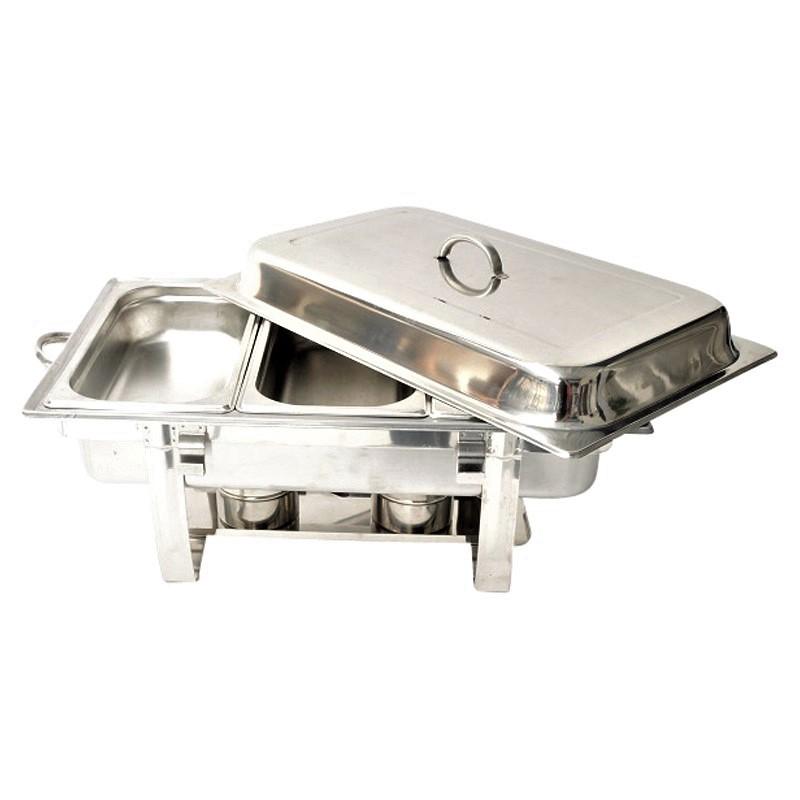 Chafing dish met 3 eenderde bakken