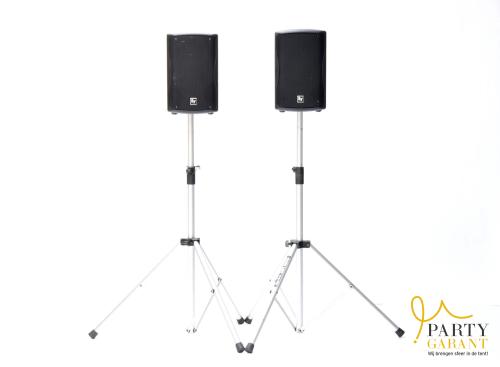 2 EV actieve luidsprekers ZXA1, incl statief