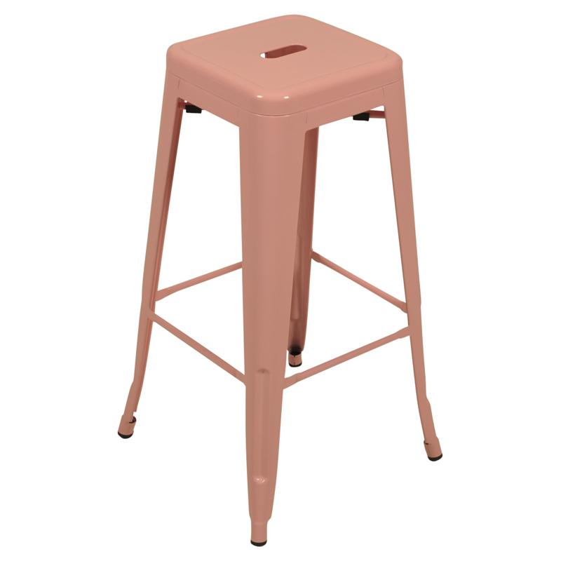 Industriële barkruk rose