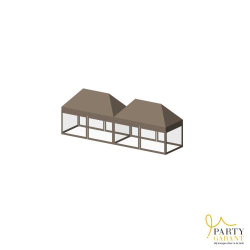 3 x 12 tent, incl. opbouw en zijwanden