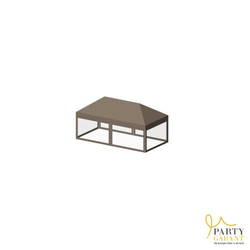 4 x 8 tent, incl. opbouw en zijwanden