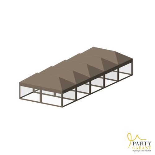 8 x 20 tent, incl. opbouw en zijwanden