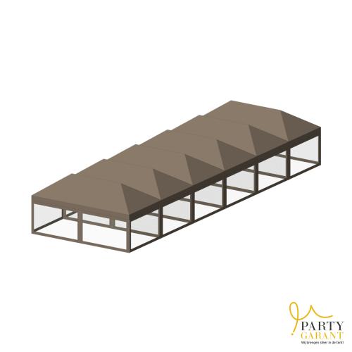 8 x 24 tent, incl. opbouw en zijwanden