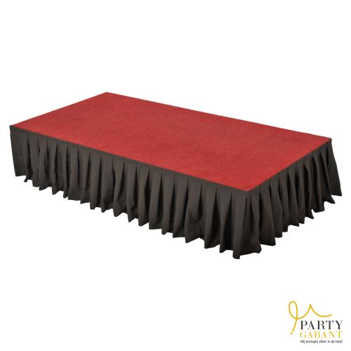 Podiumrok zwart 4m + 40cm hoog