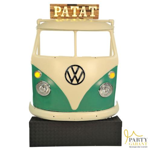 VW spijlbus voorfront met friteuse