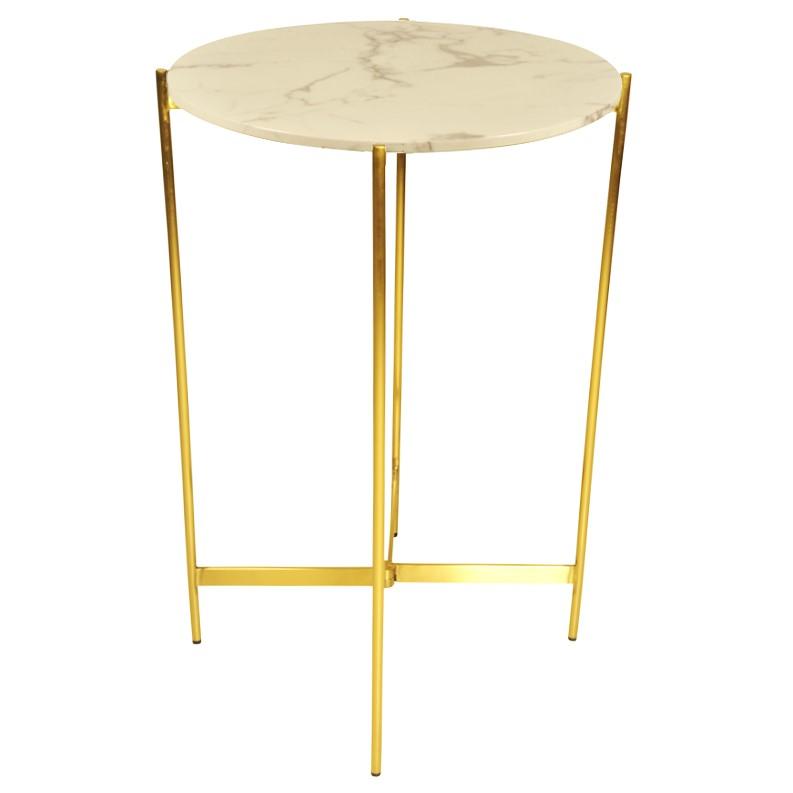 Statafels huren | Statafel marmer wit goud