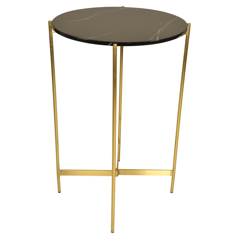 Statafels huren | Statafel marmer zwart goud