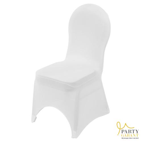 Stackchair met witte luxe stoelhoes (stretch)