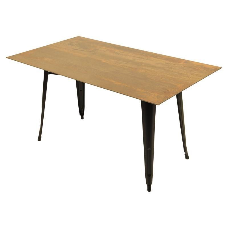 Tafel Cortenstaal - industrieel (4p)